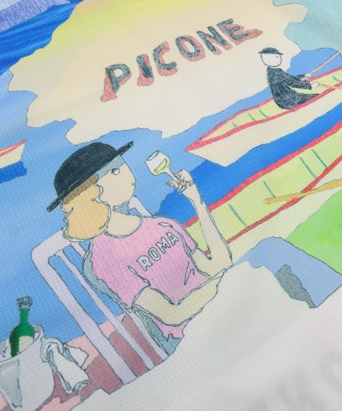 STUDIO PICONE(スタジオピッコーネ)の「絵画風プリントプルオーバー(Tシャツ/カットソー・レディース・イエロー・LL/L/M)」の17枚目の写真