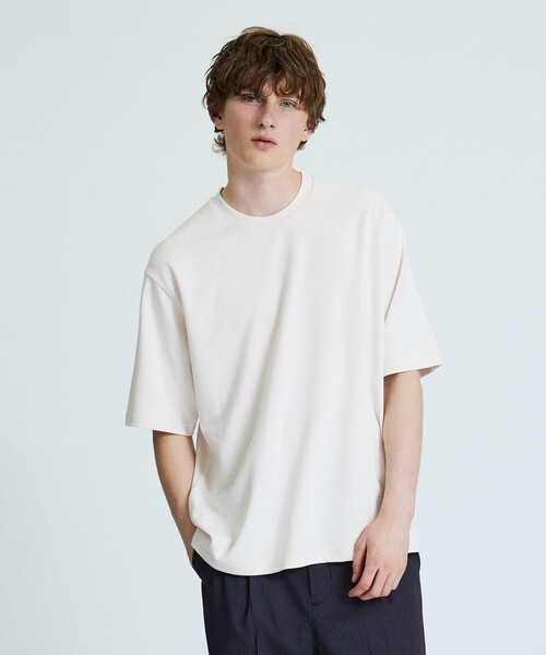 ABAHOUSE(アバハウス)の「【リバーシブルカラー】ライトポンチ 半袖Tシャツ / リラックスフィット(Tシャツ/カットソー・メンズ・ホワイト/サックスブルー/チャコールグレー/グレイッシュベージュ・46/48)」の13枚目の写真