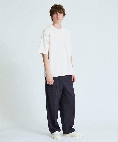 ABAHOUSE(アバハウス)の「【リバーシブルカラー】ライトポンチ 半袖Tシャツ / リラックスフィット(Tシャツ/カットソー・メンズ・ホワイト/サックスブルー/チャコールグレー/グレイッシュベージュ・46/48)」の15枚目の写真
