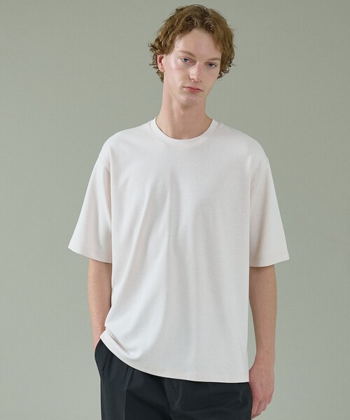 ABAHOUSE(アバハウス)の「【リバーシブルカラー】ライトポンチ 半袖Tシャツ / リラックスフィット(Tシャツ/カットソー・メンズ・ホワイト/サックスブルー/チャコールグレー/グレイッシュベージュ・46/48)」の18枚目の写真