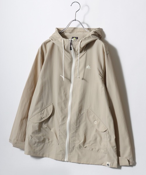 LOGOS（ロゴス）の「2026SS LOGOS/ロゴス 撥水/防花粉 ナイロンタスラン 軽量マウンテンパーカー フーディージャケット（マウンテンパーカー・レディース・スミクロ/モスグリーン/ライトピンク/ベージュ・M/L）」の2枚目の写真
