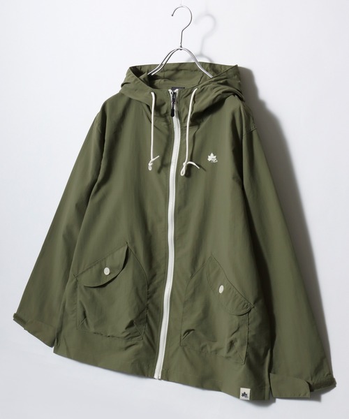 LOGOS（ロゴス）の「2026SS LOGOS/ロゴス 撥水/防花粉 ナイロンタスラン 軽量マウンテンパーカー フーディージャケット（マウンテンパーカー・レディース・スミクロ/モスグリーン/ライトピンク/ベージュ・M/L）」の3枚目の写真