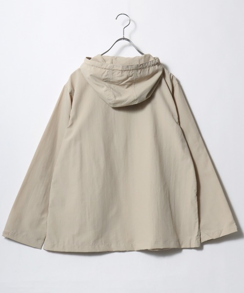 LOGOS（ロゴス）の「2026SS LOGOS/ロゴス 撥水/防花粉 ナイロンタスラン 軽量マウンテンパーカー フーディージャケット（マウンテンパーカー・レディース・スミクロ/モスグリーン/ライトピンク/ベージュ・M/L）」の6枚目の写真