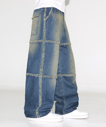 XTONZ（エクストーンズ）の「XP255 ラフカラー デニムパンツ (BLUE)（デニムパンツ）」