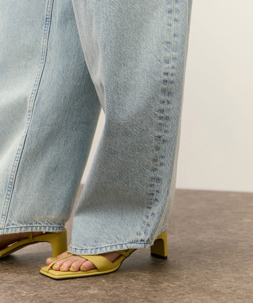 ADAM ET ROPE'（アダムエロペ）の「ロングタブベルトデニム（デニムパンツ・レディース・ブルー系その他4/サックスブルー・34/36/38）」の18枚目の写真