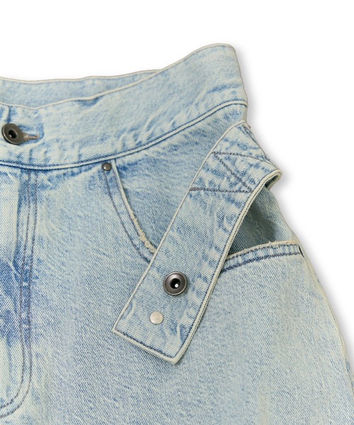 ADAM ET ROPE'（アダムエロペ）の「ロングタブベルトデニム（デニムパンツ・レディース・ブルー系その他4/サックスブルー・34/36/38）」の20枚目の写真