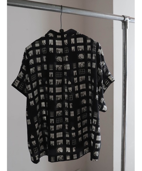 FIL DE FER（フィルデフェール）の「【予約】ウィンドウプリント　ショートブラウス（シャツ/ブラウス・レディース・ブラック・FREE）」の10枚目の写真