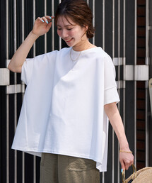限定展開 <接触冷感・セットアップ対応>クールタッチ ポンチ ドルマンスリーブ 半袖 トップス
