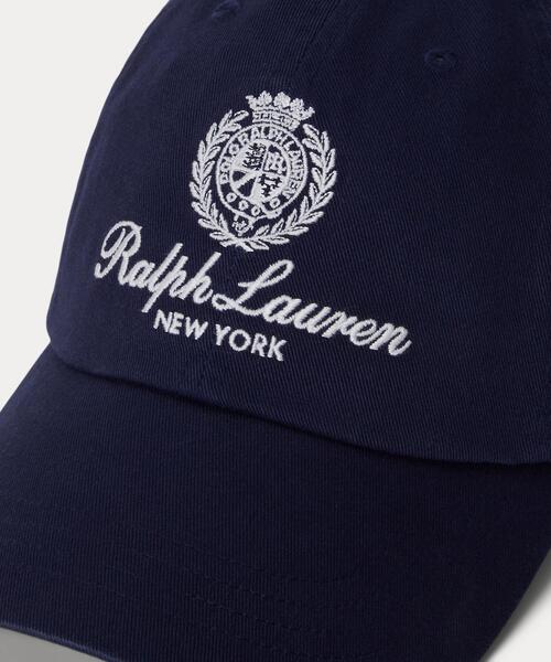 クレストエンブロイダリー ツイル ボール キャップ(キャップ)|POLO クレストエンブロイダリー ツイル ボール キャップ(キャップ)|POLO