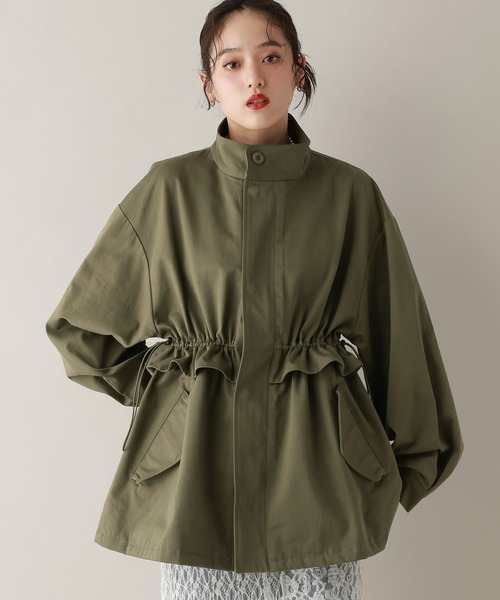 RAGEBLUE（レイジブルー）の「2WAY/フリルミリタリーブルゾン（ブルゾン・レディース・ブラック/グリーン/ホワイト・FREE）」の3枚目の写真