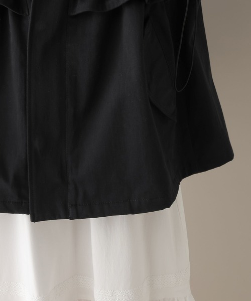 RAGEBLUE（レイジブルー）の「2WAY/フリルミリタリーブルゾン（ブルゾン・レディース・ブラック/グリーン/ホワイト・FREE）」の10枚目の写真