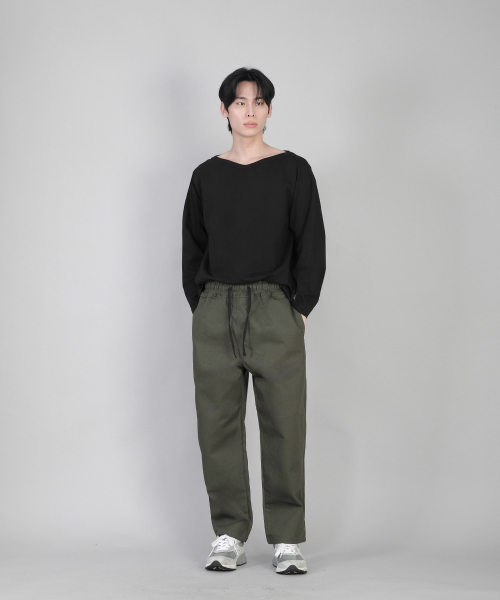 SAINTCREW（セントクルー）の「無地ボートネック長袖Tシャツ RBL-878 ブラック（Tシャツ/カットソー・メンズ・その他・LARGE/MEDIUM/SMALL/X-LARGE/XXXX-LARGE/XX-LARGE/XXX-LARGE）」の5枚目の写真