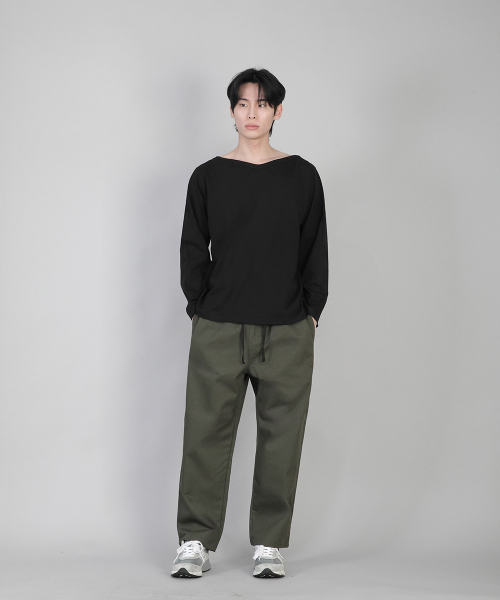 SAINTCREW（セントクルー）の「無地ボートネック長袖Tシャツ RBL-878 ブラック（Tシャツ/カットソー・メンズ・その他・LARGE/MEDIUM/SMALL/X-LARGE/XXXX-LARGE/XX-LARGE/XXX-LARGE）」の8枚目の写真