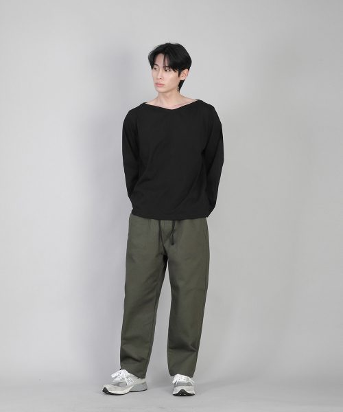 SAINTCREW（セントクルー）の「無地ボートネック長袖Tシャツ RBL-878 ブラック（Tシャツ/カットソー・メンズ・その他・LARGE/MEDIUM/SMALL/X-LARGE/XXXX-LARGE/XX-LARGE/XXX-LARGE）」の9枚目の写真