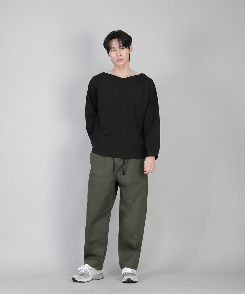 SAINTCREW（セントクルー）の「無地ボートネック長袖Tシャツ RBL-878 ブラック（Tシャツ/カットソー・メンズ・その他・LARGE/MEDIUM/SMALL/X-LARGE/XXXX-LARGE/XX-LARGE/XXX-LARGE）」の10枚目の写真
