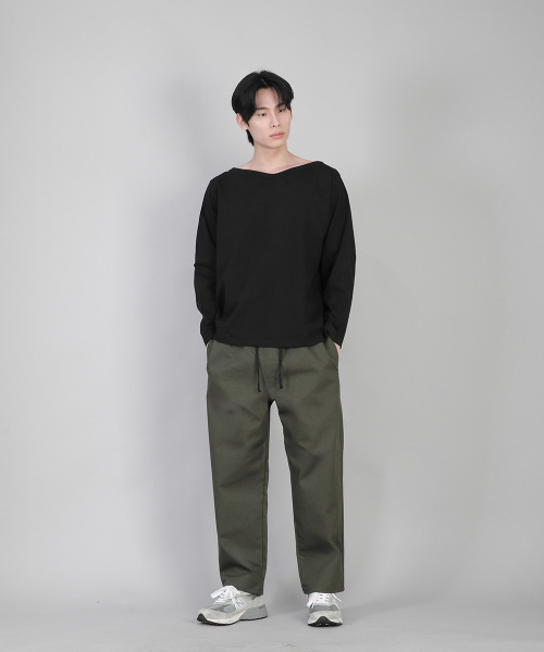 SAINTCREW（セントクルー）の「無地ボートネック長袖Tシャツ RBL-878 ブラック（Tシャツ/カットソー・メンズ・その他・LARGE/MEDIUM/SMALL/X-LARGE/XXXX-LARGE/XX-LARGE/XXX-LARGE）」の11枚目の写真