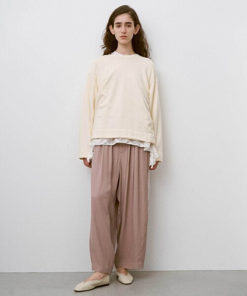 UNFIL（アンフィル）の「UNFIL | レーヨンギャバジン ワイドイージーパンツ WOMEN（その他パンツ・レディース・ブラック系その他/ベージュ系その他・0）」の10枚目の写真