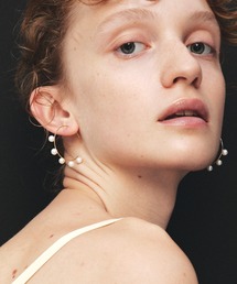 【les bonbon】flotter pearl hoop pierce S/フロテ パール フープ ピアス S 両耳