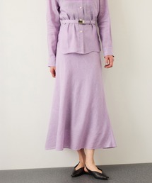 ROPE' | リネンシルクコットンマーメイドスカート(無地＆ストライス)/イージーケア・セットアップ対応(スカート)