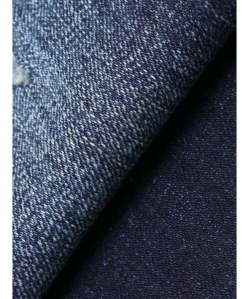 GYDA（ジェイダ）の「ハイウエストBACKクロスダメージフレアデニムパンツ（デニムパンツ・レディース・ライトブルー/ブラック/インディゴブルー・SMALL/X-SMALL/MEDIUM）」の5枚目の写真