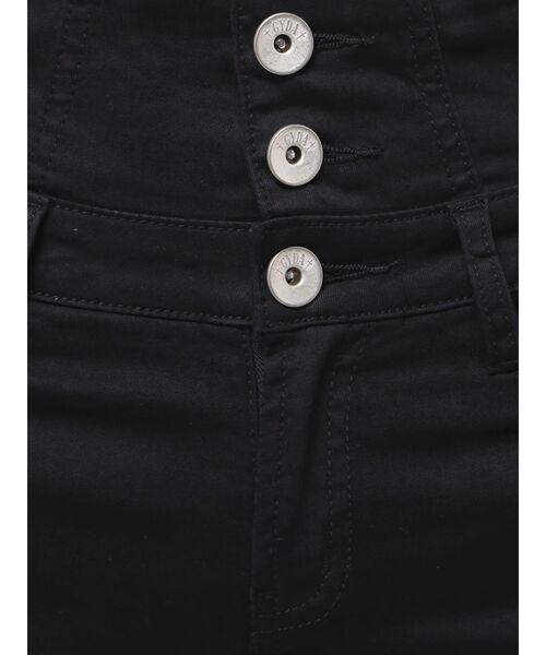 GYDA（ジェイダ）の「ハイウエストBACKクロスダメージフレアデニムパンツ（デニムパンツ・レディース・ライトブルー/ブラック/インディゴブルー・SMALL/X-SMALL/MEDIUM）」の7枚目の写真