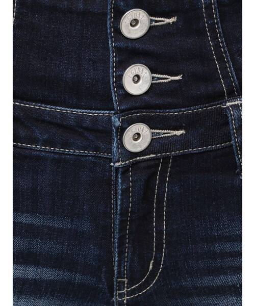 GYDA（ジェイダ）の「ハイウエストBACKクロスダメージフレアデニムパンツ（デニムパンツ・レディース・ライトブルー/ブラック/インディゴブルー・SMALL/X-SMALL/MEDIUM）」の9枚目の写真