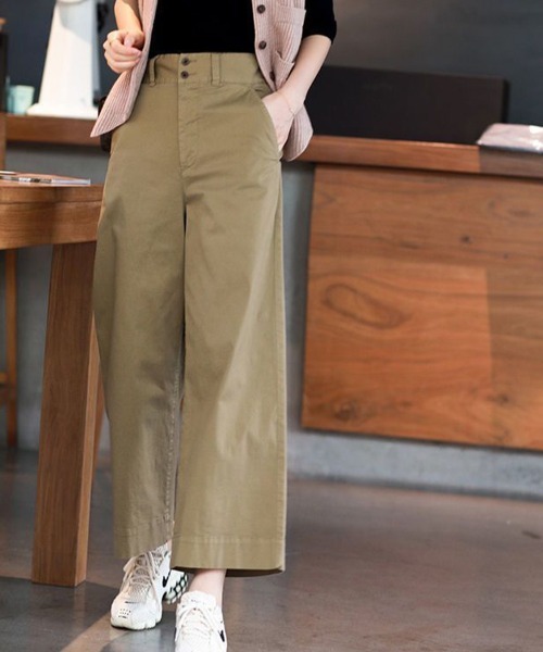 SallyLunn(サリーラン)の「9分丈ワイドパンツ(その他パンツ・レディース・ブラック/ベージュ・LARGE/MEDIUM)」の6枚目の写真
