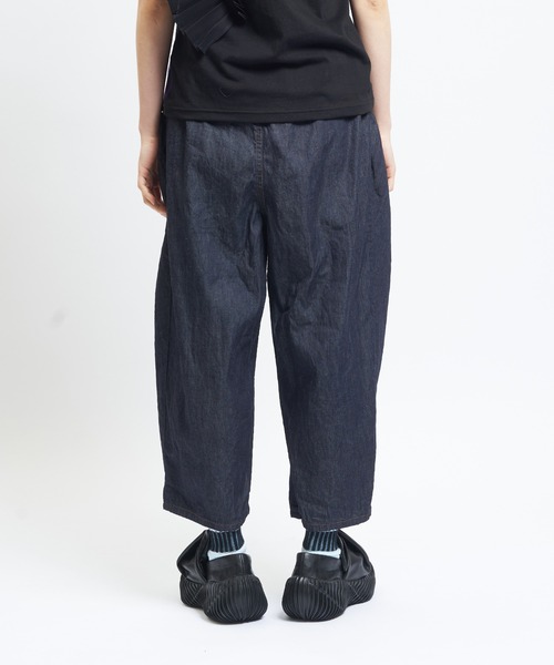 gomme(ゴム)の「ギャザーポケットデニム(デニムパンツ・レディース・インディゴブルー/アイボリー/ブラック・MEDIUM)」の13枚目の写真