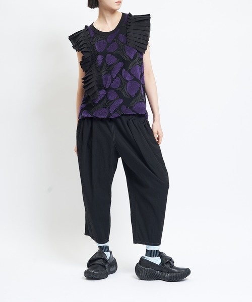 gomme(ゴム)の「ギャザーポケットデニム(デニムパンツ・レディース・インディゴブルー/アイボリー/ブラック・MEDIUM)」の14枚目の写真