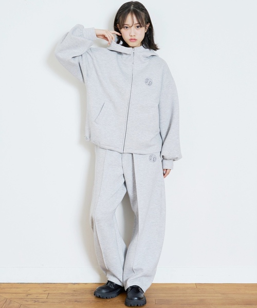 LOVETOXIC(ラブトキシック)の「【ふわカル/セット可】ラメダンボールルーズパーカー(パーカー・キッズ・グレー・L:160cm/M:150cm/S:140cm)」の5枚目の写真