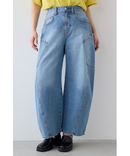 RODEO CROWNS WIDE BOWL（ロデオクラウンズワイドボウル）の「ビッグポケットバルーンデニム（デニムパンツ・レディース・ブルー/ワンウォッシュ/ブルー系その他・SMALL/MEDIUM）」の2枚目の写真