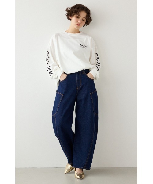 RODEO CROWNS WIDE BOWL（ロデオクラウンズワイドボウル）の「ビッグポケットバルーンデニム（デニムパンツ・レディース・ブルー/ワンウォッシュ/ブルー系その他・SMALL/MEDIUM）」の13枚目の写真