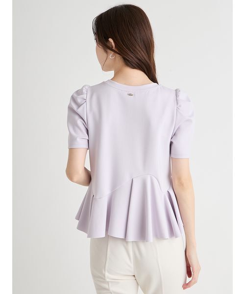 CELFORD(セルフォード)の「【洗える】アシンメトリーカットトップス(Tシャツ/カットソー・レディース・ブラック/ラベンダー/オフホワイト/その他・F)」の8枚目の写真