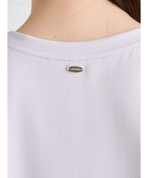 CELFORD(セルフォード)の「【洗える】アシンメトリーカットトップス(Tシャツ/カットソー・レディース・ブラック/ラベンダー/オフホワイト/その他・F)」の17枚目の写真