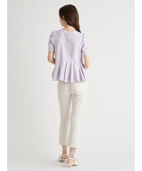 CELFORD(セルフォード)の「【洗える】アシンメトリーカットトップス(Tシャツ/カットソー・レディース・ブラック/ラベンダー/オフホワイト/その他・F)」の10枚目の写真