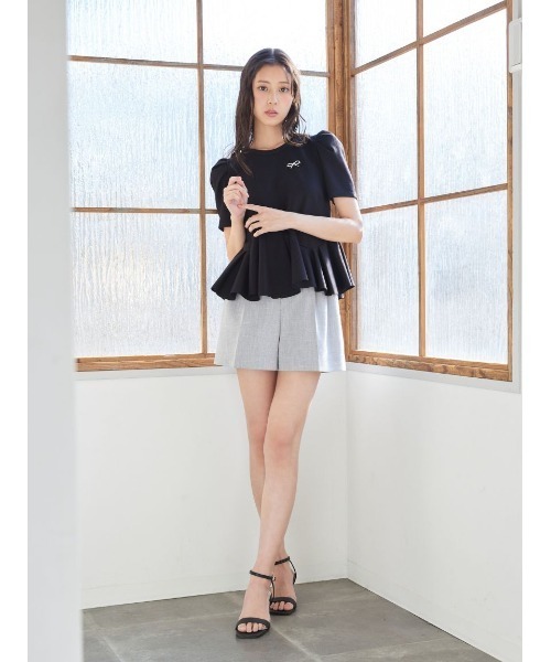 CELFORD(セルフォード)の「【洗える】アシンメトリーカットトップス(Tシャツ/カットソー・レディース・ブラック/ラベンダー/オフホワイト/その他・F)」の21枚目の写真