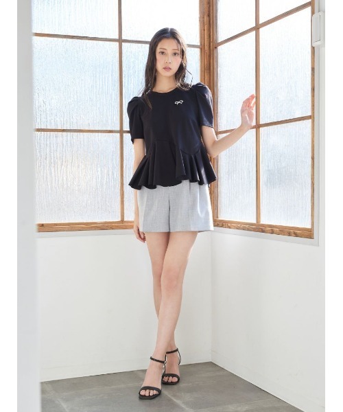CELFORD(セルフォード)の「【洗える】アシンメトリーカットトップス(Tシャツ/カットソー・レディース・ブラック/ラベンダー/オフホワイト/その他・F)」の20枚目の写真
