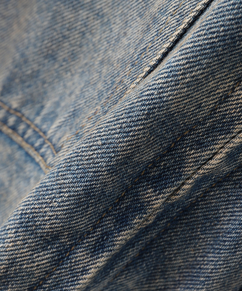 OBEY(オベイ)の「OBEY / オベイ OBEY BASE TRUCKER JACKET(デニムジャケット・メンズ・ブルー・LARGE/MEDIUM)」の6枚目の写真