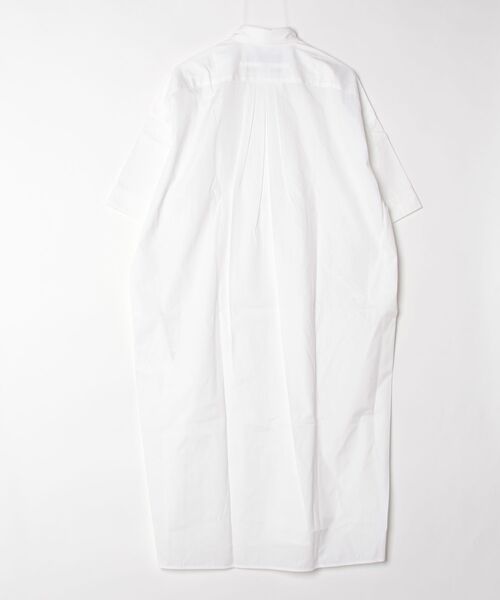 TICCA(ティッカ)の「【SE1】【TICCA/ティッカ】 TBCS-007 スクエアビッグ半袖シャツワンピース(シャツワンピース・レディース・White・ONE)」の2枚目の写真