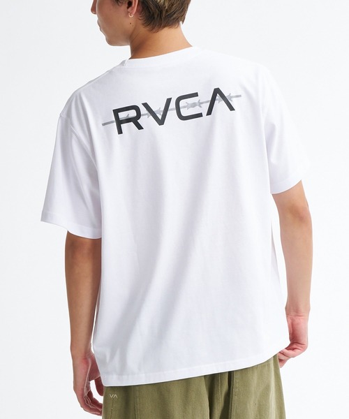RVCA(ルーカ)の「RVCA SPORT メンズ STRAIGHT EDGE SS Tシャツ 【2026年春夏モデル】/ルーカバックプリント半袖Tシャツ(Tシャツ/カットソー・メンズ・ブラック/ホワイト/グリーン系その他・MEDIUM/X-LARGE/SMALL/LARGE)」の1枚目の写真