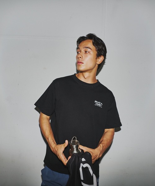 RVCA(ルーカ)の「RVCA SPORT メンズ STRAIGHT EDGE SS Tシャツ 【2026年春夏モデル】/ルーカバックプリント半袖Tシャツ(Tシャツ/カットソー・メンズ・ブラック/ホワイト/グリーン系その他・MEDIUM/X-LARGE/SMALL/LARGE)」の12枚目の写真