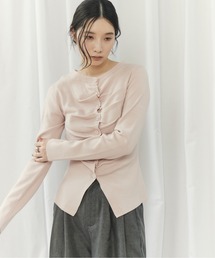 CIEL'AIR（シエルエアー）の「FRONT GATHER CD（ﾌﾛﾝﾄｷﾞｬｻﾞｰｶｰﾃﾞ）（ニット/セーター）」