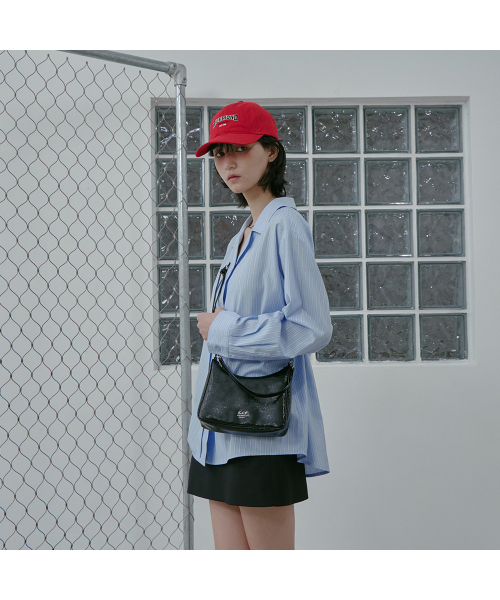 LAP（ラップ）の「GLOSSY SHOULDER HOBO BAG AS7AB221（トートバッグ・レディース・ブラック・FREE）」の4枚目の写真