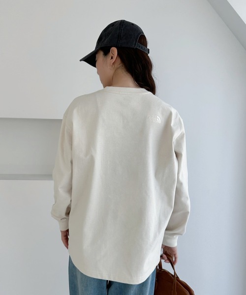 THE NORTH FACE(ザノースフェイス)の「◇THE NORTH FACE◇ WHITE LABEL 正規品/メンズ イージーオン L/S R/TEE M'S EASYON L/S R/TEE(Tシャツ/カットソー・レディース・クリーム/ブラック・M)」の7枚目の写真