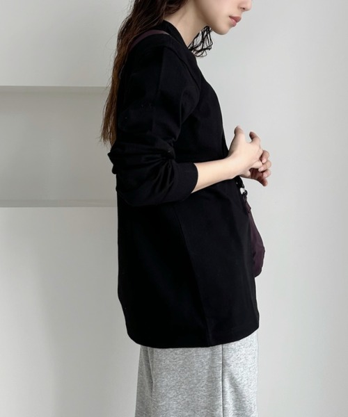 THE NORTH FACE(ザノースフェイス)の「◇THE NORTH FACE◇ WHITE LABEL 正規品/メンズ イージーオン L/S R/TEE M'S EASYON L/S R/TEE(Tシャツ/カットソー・レディース・クリーム/ブラック・M)」の9枚目の写真