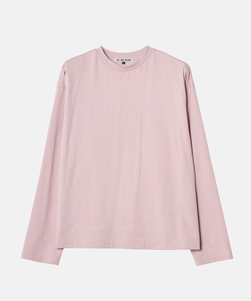 LE CIEL BLEU（ルシェルブルー）の「LEエンブロイダリーロングT / LE Embroidery Long T（Tシャツ/カットソー・レディース・オフホワイト/ブラック/ピンク・36）」の10枚目の写真