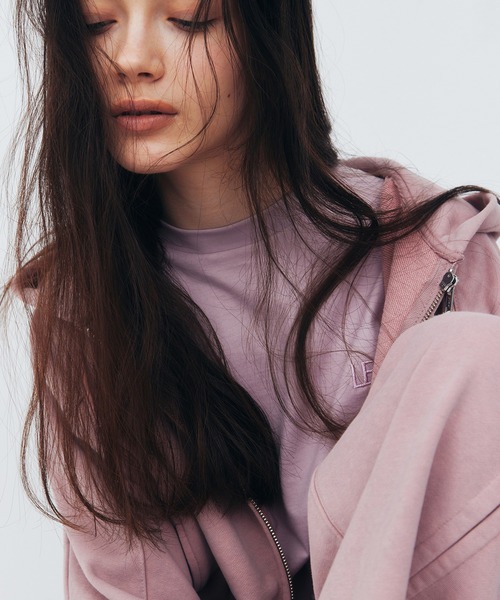 LE CIEL BLEU（ルシェルブルー）の「LEエンブロイダリーロングT / LE Embroidery Long T（Tシャツ/カットソー・レディース・オフホワイト/ブラック/ピンク・36）」の8枚目の写真