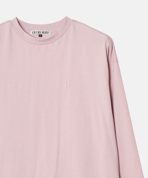 LE CIEL BLEU（ルシェルブルー）の「LEエンブロイダリーロングT / LE Embroidery Long T（Tシャツ/カットソー・レディース・オフホワイト/ブラック/ピンク・36）」の11枚目の写真