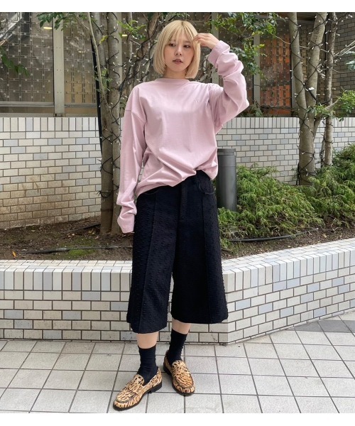 LE CIEL BLEU(ルシェルブルー)の「LEエンブロイダリーロングT / LE Embroidery Long T(Tシャツ/カットソー・レディース・オフホワイト/ブラック/ピンク・36)」の13枚目の写真