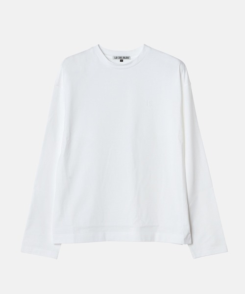 LE CIEL BLEU(ルシェルブルー)の「LEエンブロイダリーロングT / LE Embroidery Long T(Tシャツ/カットソー・レディース・オフホワイト/ブラック/ピンク・36)」の16枚目の写真